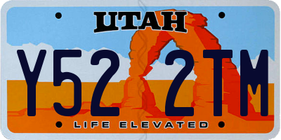 UT license plate Y522TM