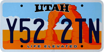 UT license plate Y522TN