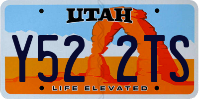 UT license plate Y522TS
