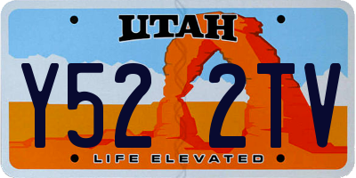 UT license plate Y522TV