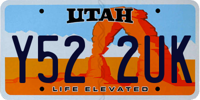UT license plate Y522UK