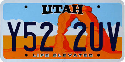 UT license plate Y522UV