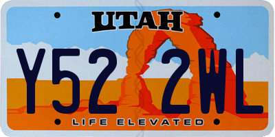 UT license plate Y522WL