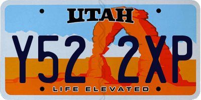 UT license plate Y522XP
