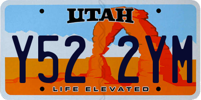 UT license plate Y522YM