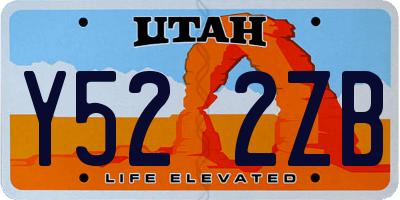 UT license plate Y522ZB