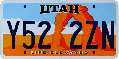 UT license plate Y522ZN