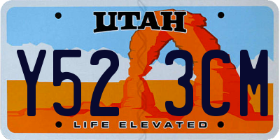 UT license plate Y523CM