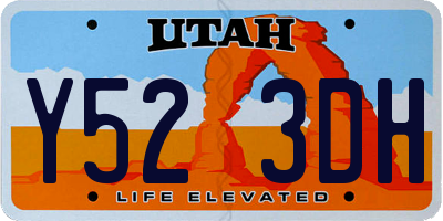 UT license plate Y523DH