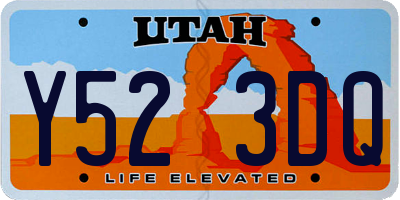 UT license plate Y523DQ