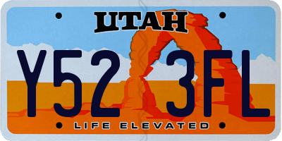UT license plate Y523FL
