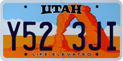 UT license plate Y523JI