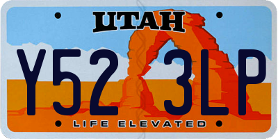 UT license plate Y523LP