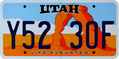 UT license plate Y523OF