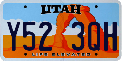 UT license plate Y523QH