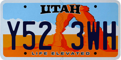 UT license plate Y523WH