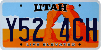 UT license plate Y524CH