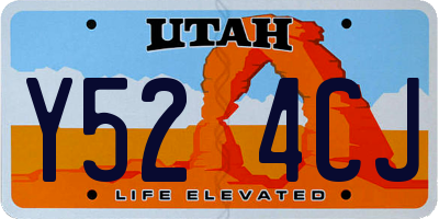 UT license plate Y524CJ