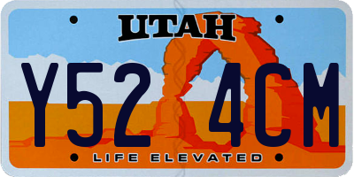 UT license plate Y524CM