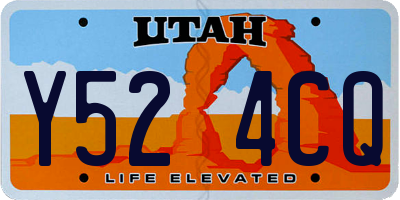 UT license plate Y524CQ