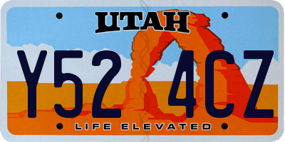 UT license plate Y524CZ
