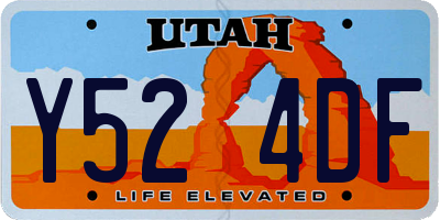 UT license plate Y524DF