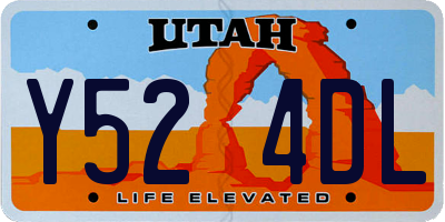 UT license plate Y524DL