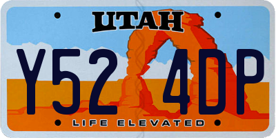 UT license plate Y524DP