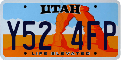 UT license plate Y524FP