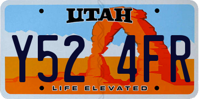 UT license plate Y524FR