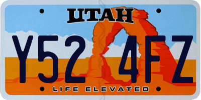 UT license plate Y524FZ