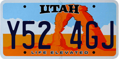UT license plate Y524GJ