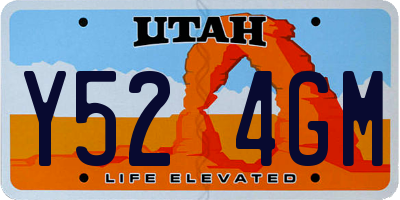 UT license plate Y524GM