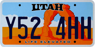 UT license plate Y524HH