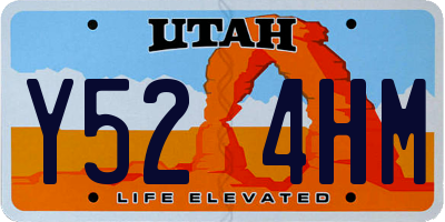 UT license plate Y524HM
