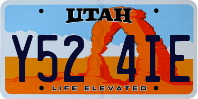 UT license plate Y524IE