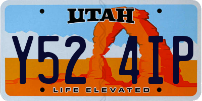 UT license plate Y524IP