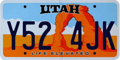UT license plate Y524JK