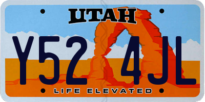 UT license plate Y524JL