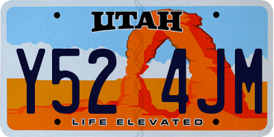 UT license plate Y524JM