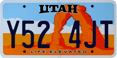 UT license plate Y524JT