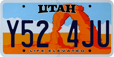 UT license plate Y524JU