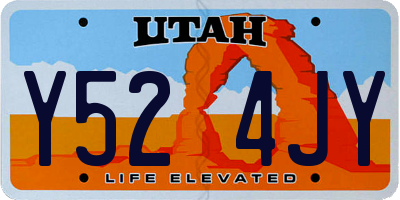UT license plate Y524JY