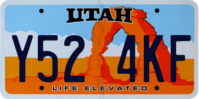 UT license plate Y524KF