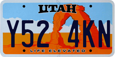 UT license plate Y524KN