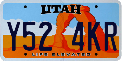 UT license plate Y524KR