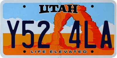 UT license plate Y524LA