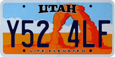 UT license plate Y524LF