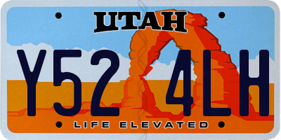 UT license plate Y524LH