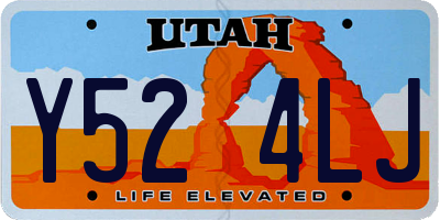 UT license plate Y524LJ